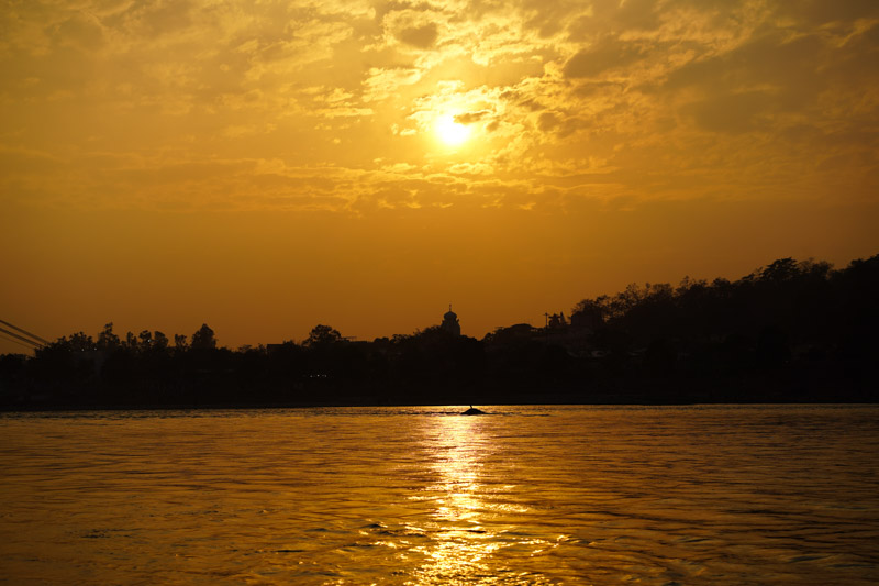 River Ganges and Sunset